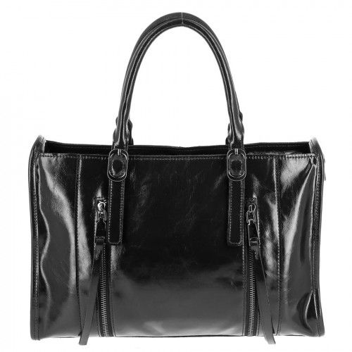 Women's leather bag 1339 BLACK