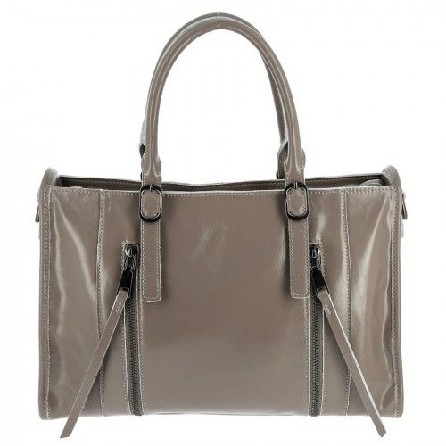 Women's leather bag 1339 KHAKI