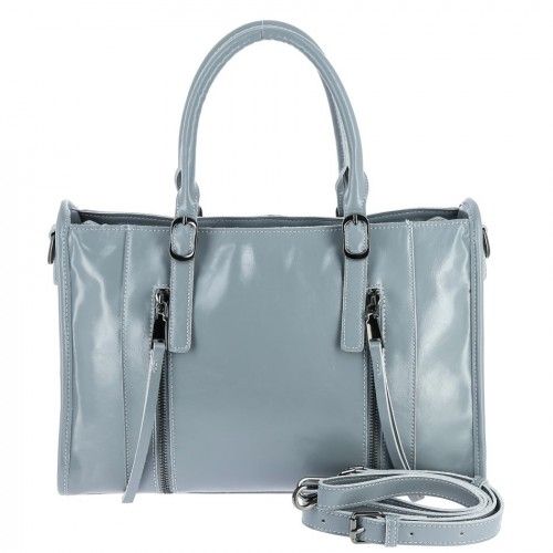 Women's leather bag 1339 GRAY