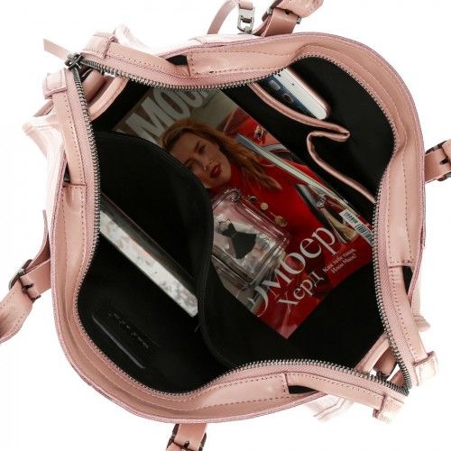 Women's leather bag 1339 PINK