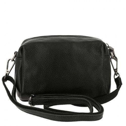 Women's leather bag 19086 BLACK