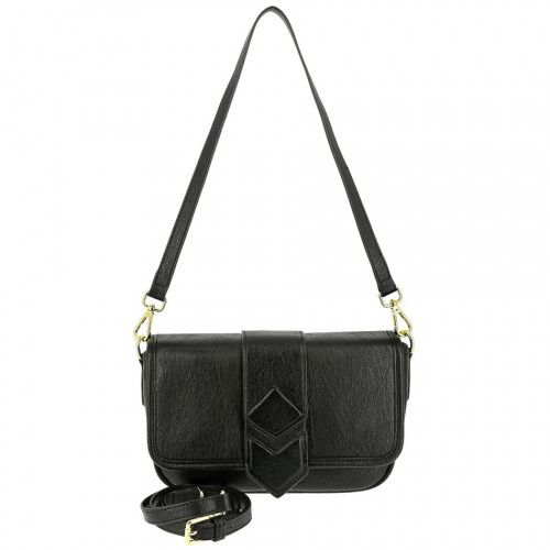 Women's leather bag 1974-3 BLACK