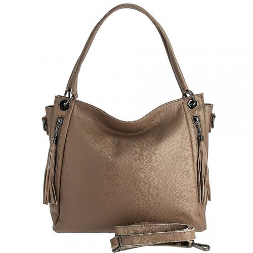 Women's leather bag 2012-1 KHAKI