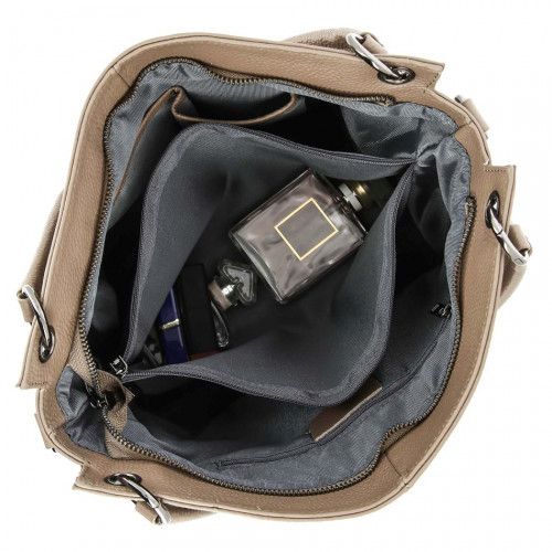 Women's leather bag 2012-1 KHAKI