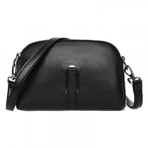 Women's leather bag 20409 BLACK