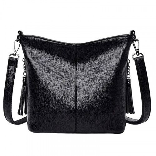 Women's leather bag 2266 BLACK