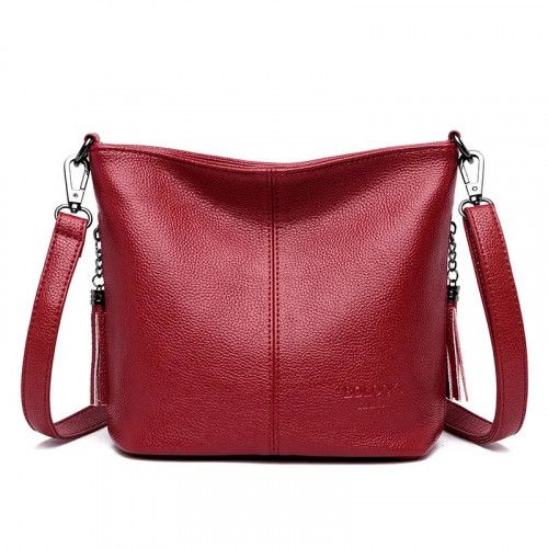 Women's leather bag 2266 RED