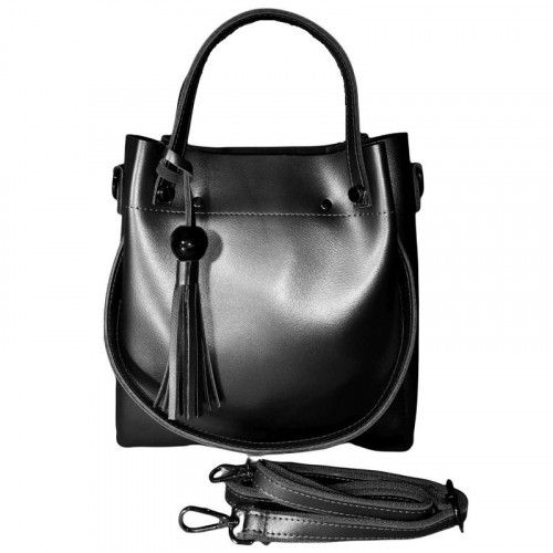 Women's leather bag 322-1 GRAY