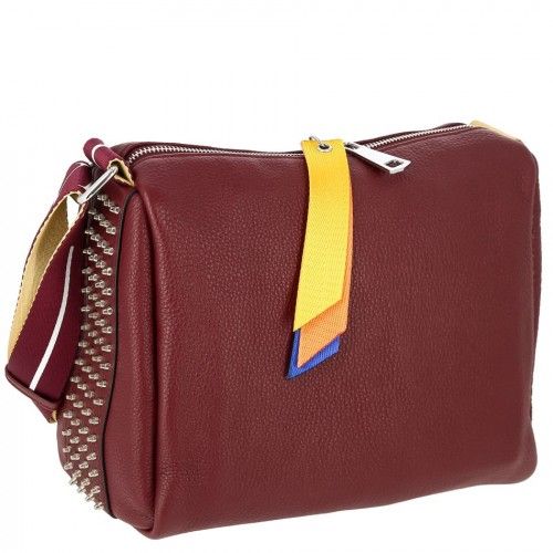 Women's leather bag 3331 BORDO