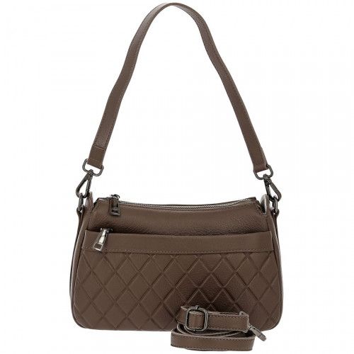 Women's leather bag 3385 KHAKI