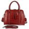 Women's leather bag 55309 RED