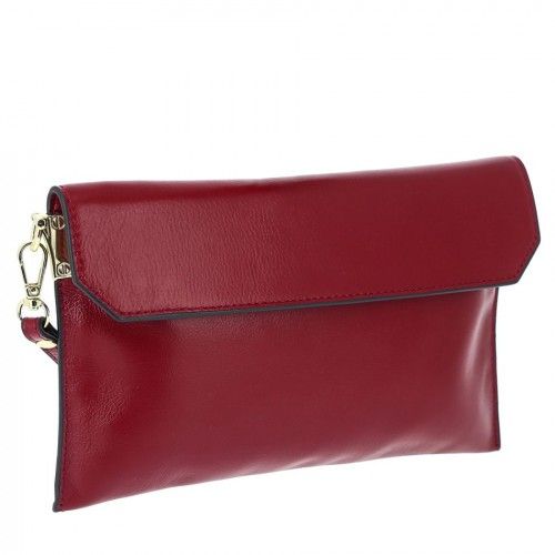 Women's leather bag 6036-1 WINE RED