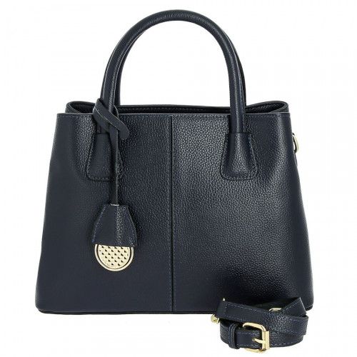 Women's leather bag 6066 BLUE