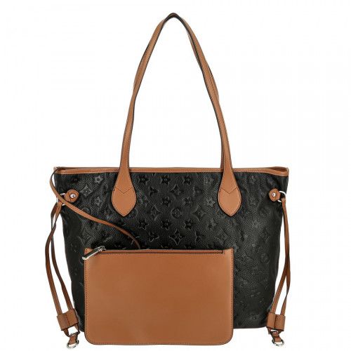 Women's leather bag 70213 BLACK