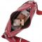 Women's leather bag 77280 RED