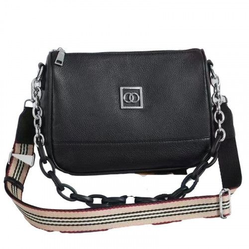 Women's leather bag 801-1 BLACK