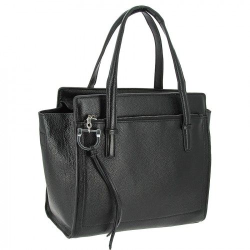 Women's leather bag 8108 BLACK