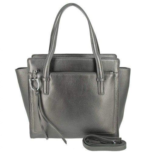 Women's leather bag 8108 GRAY