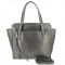 Women's leather bag 8108 GRAY