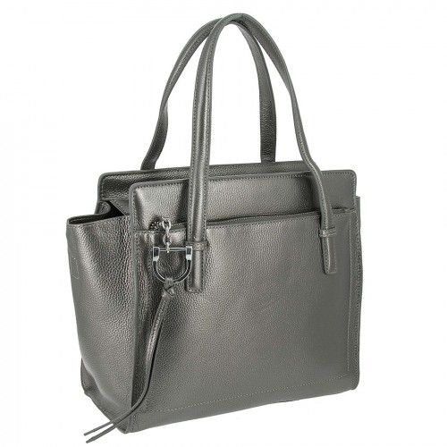 Women's leather bag 8108 GRAY