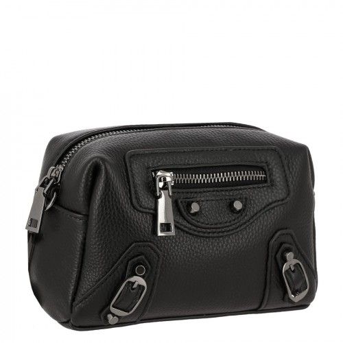 Women's leather bag 19086 BLACK