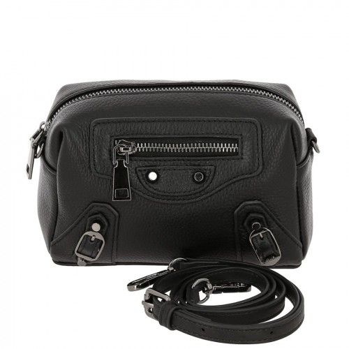 Women's leather bag 19086 BLACK