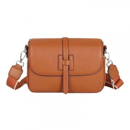 Women's leather bag 8710 CARAMEL