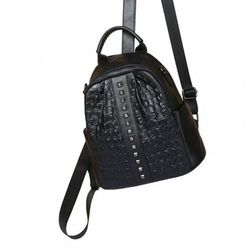 Women's leather bag 8779 BLACK