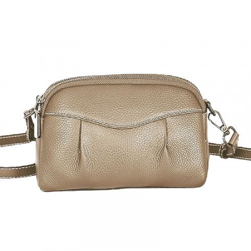 Women's leather bag 88-161 BEIGE