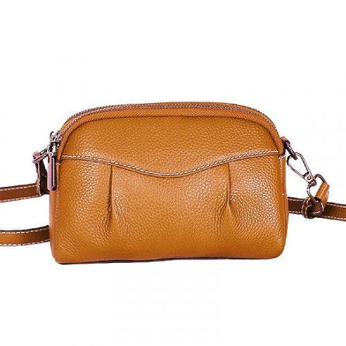 Women's leather bag 88-161 YELLOW