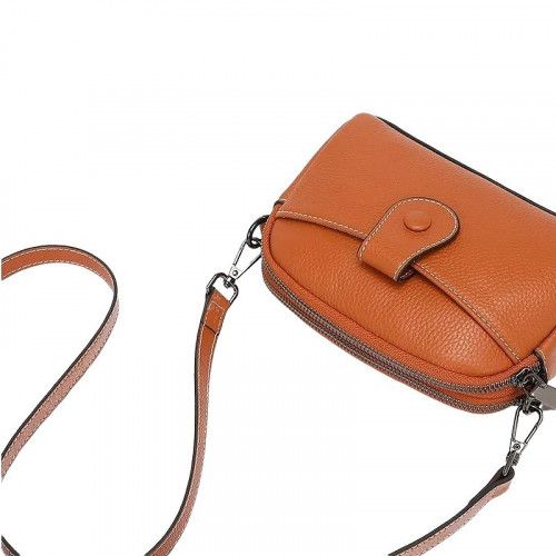 Women's leather bag 88328 CHOCOLATE