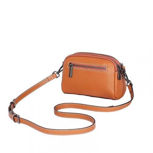 Women's leather bag 88328 CHOCOLATE