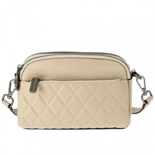 Women's leather bag 88329 MILK