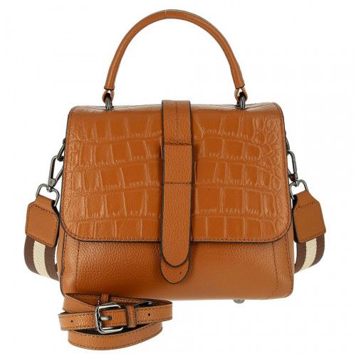 Women's leather bag 8859 CARAMEL