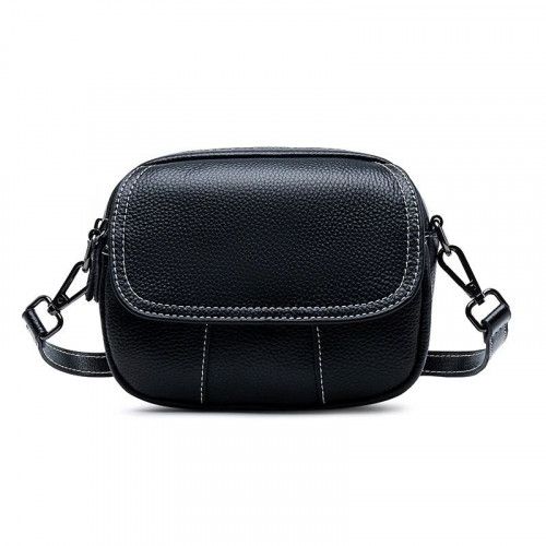 Women's leather bag 8860 BLACK