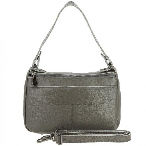 Women's leather bag 8937 GRAY