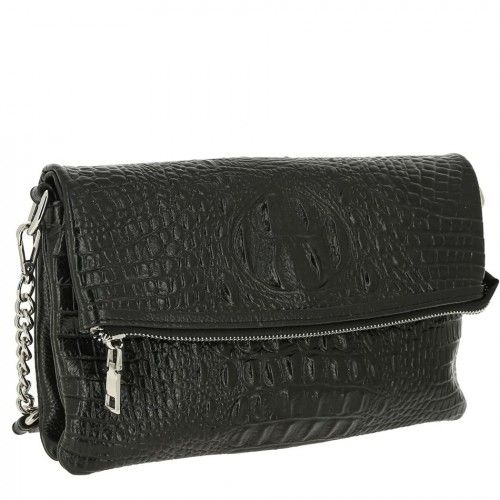 Women's leather bag 9070 BLACK