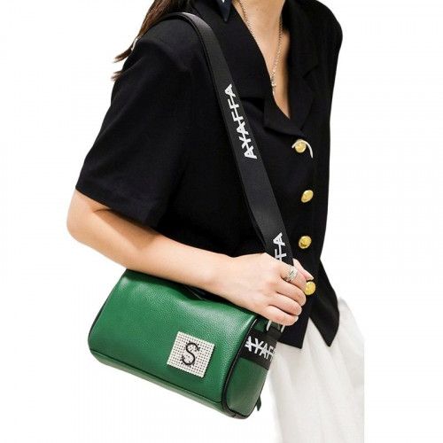 Women's leather bag 908 GREEN