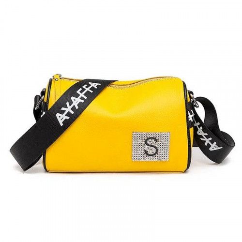 Women's leather bag 908 YELLOW