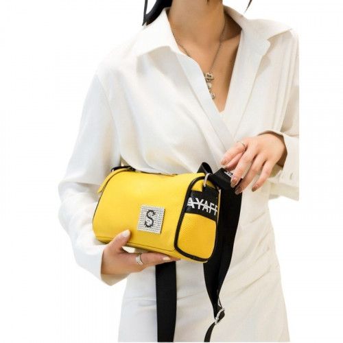 Women's leather bag 908 YELLOW