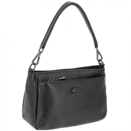 Women's leather bag 9203-7 BLACK