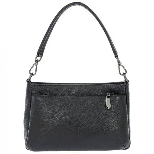 Women's leather bag 9203-7 BLACK