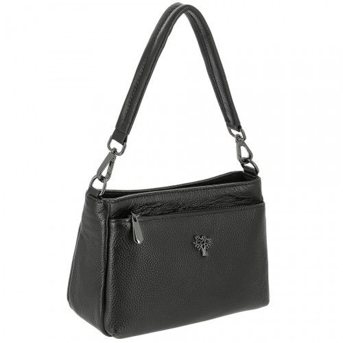 Women's leather bag 9203-9 BLACK