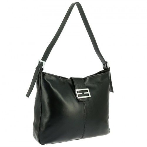 Women's leather bag 9265 BLACK