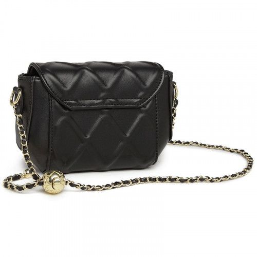 Women's leather bag 9611 BLACK