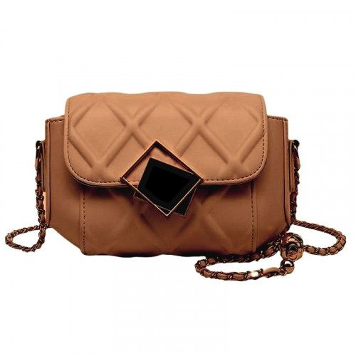 Women's leather bag 9611 GOLDENBROWN