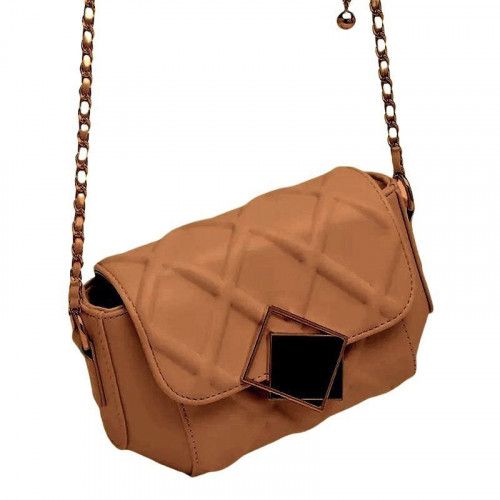 Women's leather bag 9611 GOLDENBROWN