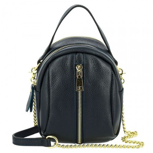 Women's leather bag 9664 BLUE