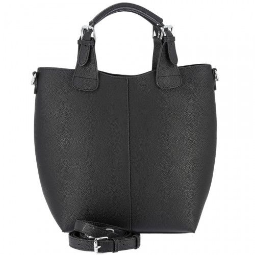 Women's leather bag F8222 BLACK