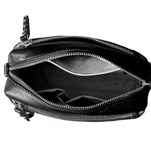 Women's leather bag GZ-8297 BLACK